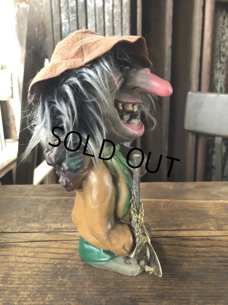 画像2: 60s Vintage Heico Troll Carrying Firewood Nodder Bobble Head (A080) (2)