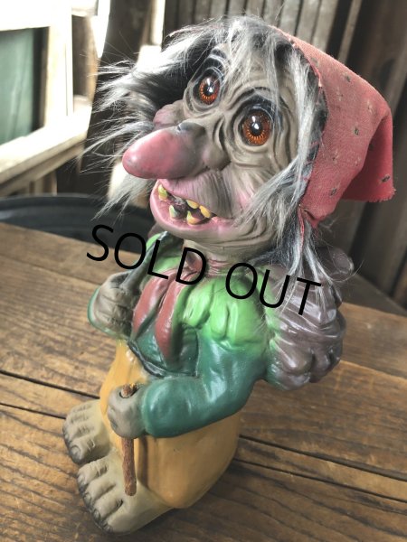 画像9: 60s Vintage Heico Troll Carrying Firewood Nodder Bobble Head (A075) (9)