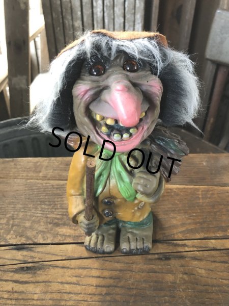画像1: 60s Vintage Heico Troll Carrying Firewood Nodder Bobble Head (A079) (1)