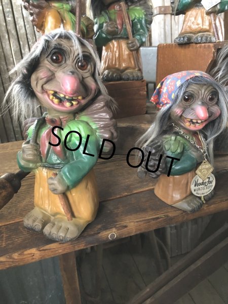 画像12: 60s Vintage Heico Troll Carrying Firewood Nodder Bobble Head (A075) (12)