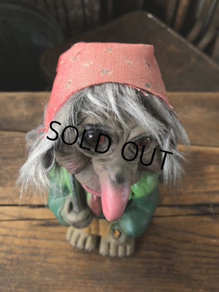画像7: 60s Vintage Heico Troll Carrying Firewood Nodder Bobble Head (A075) (7)