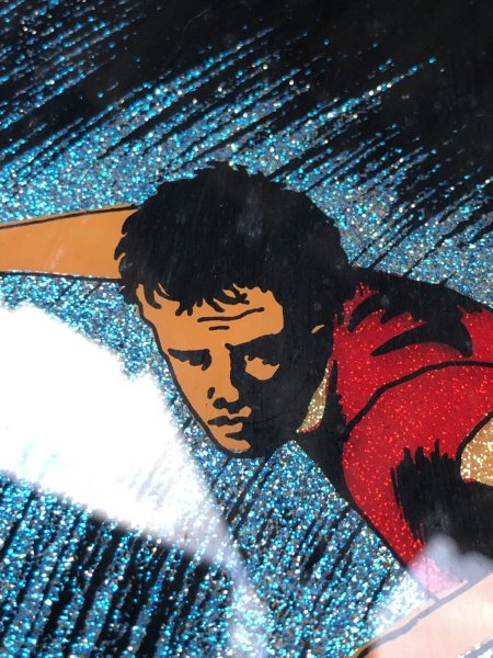 画像7: Vintage Surf Glitter Art Surf Shack Display SURFBOARD I.B.M #971770 (A082)  (7)