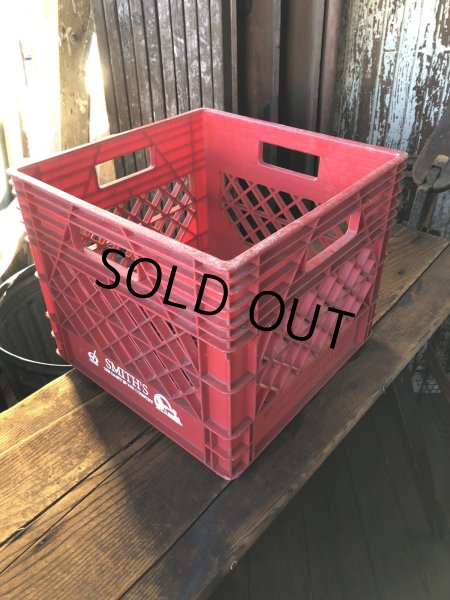 画像2: Vintage USA  DAIRY FOODS Heavy Duty Plastic Milk Crate SMITH'S (C)  (2)