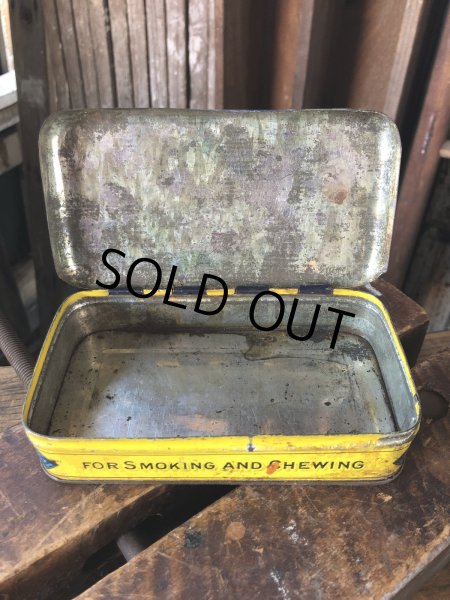 画像2: Early 1900s Antique GAIL & AX NAVY Tobacco Tin Can (A085)  (2)