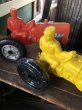 画像11: 60s Vintage Empire Tractor Plastic Mold Toy Yellow (B430) (11)