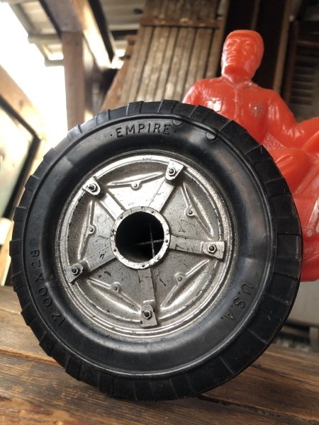 画像7: 60s Vintage Empire Tractor Plastic Mold Toy Red (A086) (7)