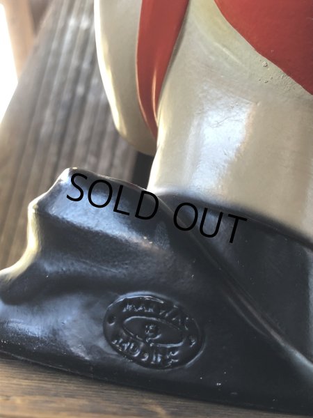 画像5: Vintage Mid-Century Marwal Chalkware Head Bust Statue (A087)  (5)