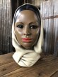 画像1: Vintage Mid-Century Marwal Chalkware Head Bust Statue (A089)  (1)