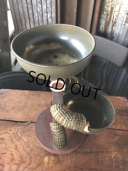 画像5: 50s Vintage Bottle Cap Man Figurine Mid Century Folk Art (A090)  (5)