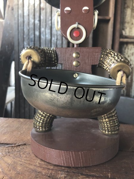 画像12: 50s Vintage Bottle Cap Man Figurine Mid Century Folk Art (A090)  (12)