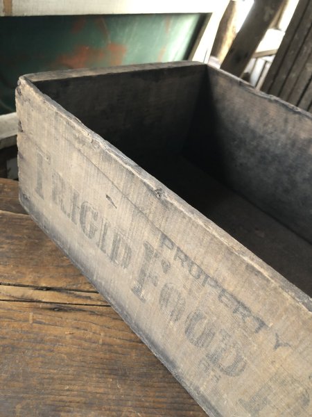 画像12: Vintage USA  Advertising Wood Box FRIGID FOOD PRODUCTS 66 (A091)  (12)