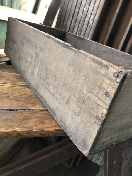 画像10: Vintage USA  Advertising Wood Box FRIGID FOOD PRODUCTS 66 (A091)  (10)