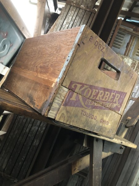 画像4: Vintage USA  Advertising Wood Box KOERBER BREWING (A094)  (4)