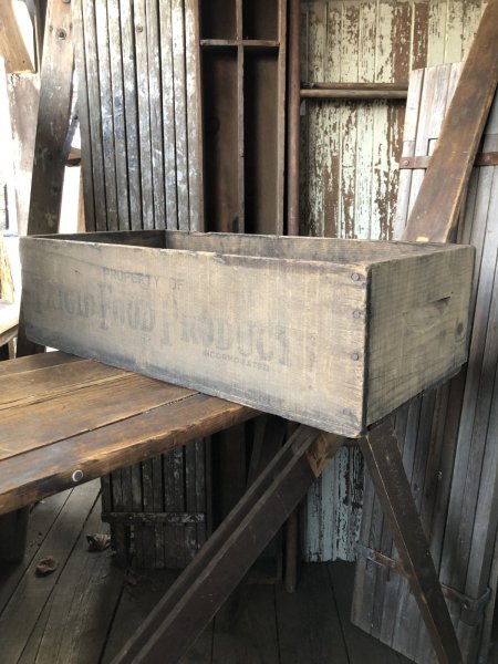 画像3: Vintage USA  Advertising Wood Box FRIGID FOOD PRODUCTS 66 (A091)  (3)