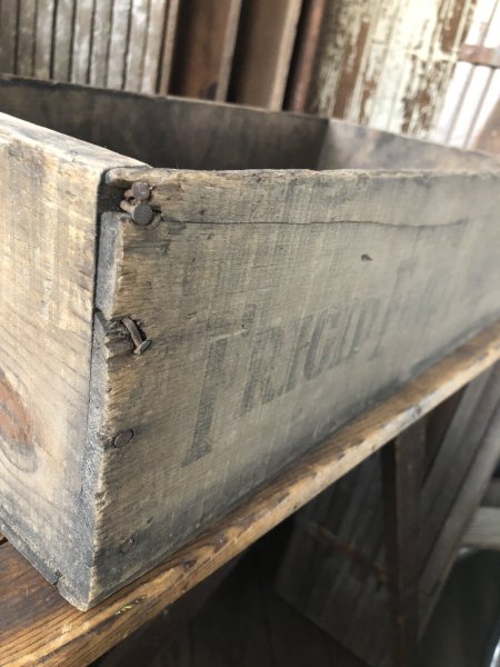 画像11: Vintage USA  Advertising Wood Box FRIGID FOOD PRODUCTS 66 (A091)  (11)