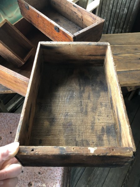 画像1: Vintage USA  Wood Box (A100)  (1)