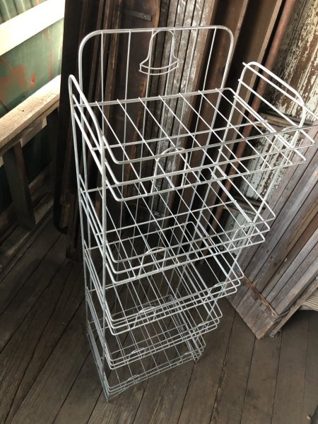 画像7: 40s Vintage Metal Wire Store Display Shelf Stand Rack (A107)  (7)