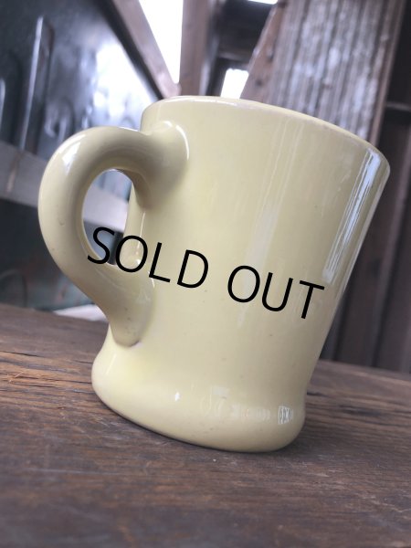 画像5: Vintage Heavy Ceramic Mug Yellow (A114) (5)