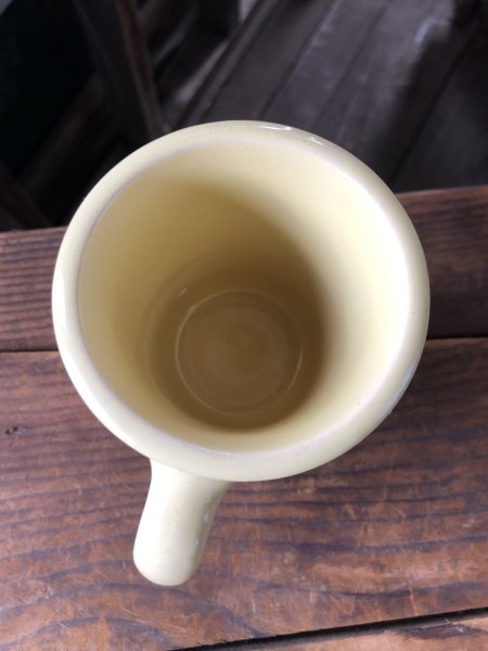 画像8: Vintage Heavy Ceramic Mug Yellow (A114) (8)