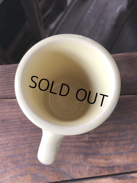 画像8: Vintage Heavy Ceramic Mug Yellow (A114) (8)