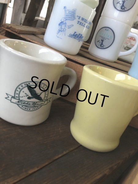 画像12: Vintage Heavy Ceramic Mug Yellow (A114) (12)