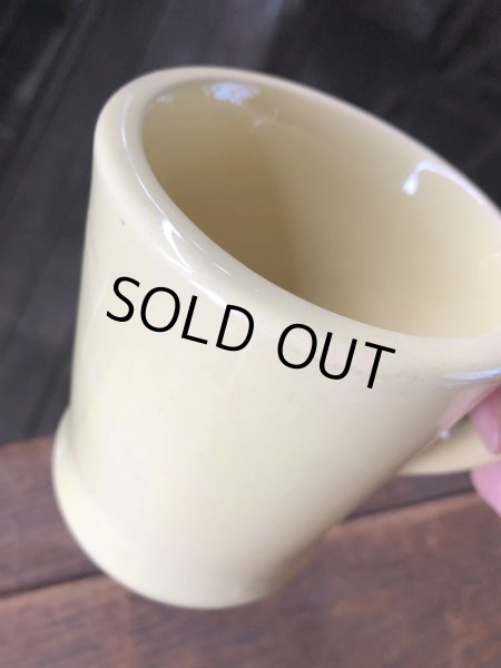 画像11: Vintage Heavy Ceramic Mug Yellow (A114) (11)