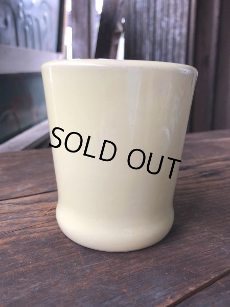 画像6: Vintage Heavy Ceramic Mug Yellow (A114) (6)