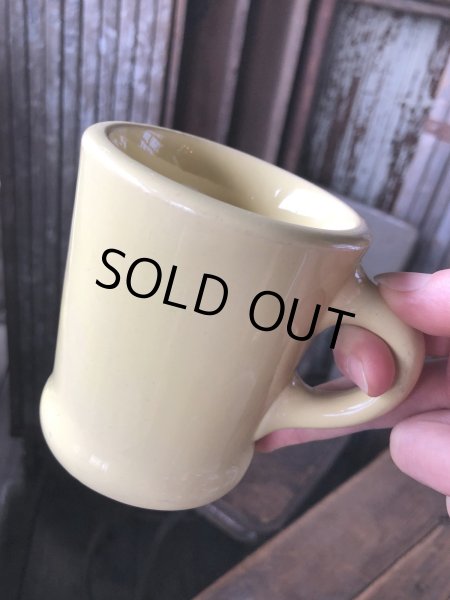 画像1: Vintage Heavy Ceramic Mug Yellow (A114) (1)