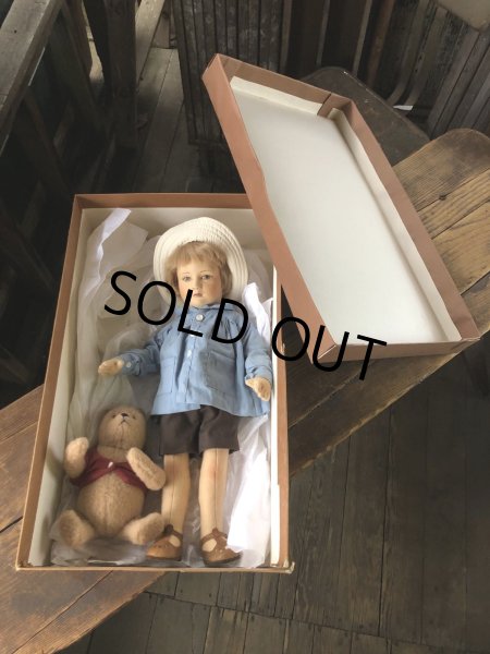 画像38: 80s R John Wright Christopher Robin and Winnie the Pooh limited edition Doll Set (A119)  (38)