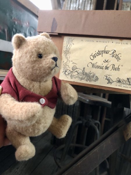 画像3: 80s R John Wright Christopher Robin and Winnie the Pooh limited edition Doll Set (A119)  (3)
