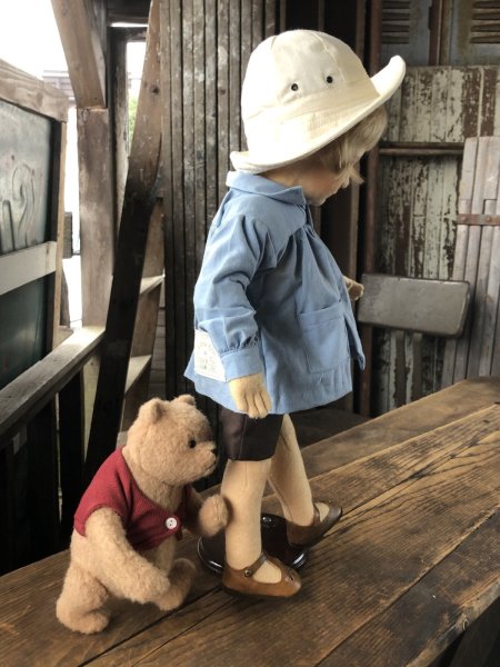 画像8: 80s R John Wright Christopher Robin and Winnie the Pooh limited edition Doll Set (A119)  (8)