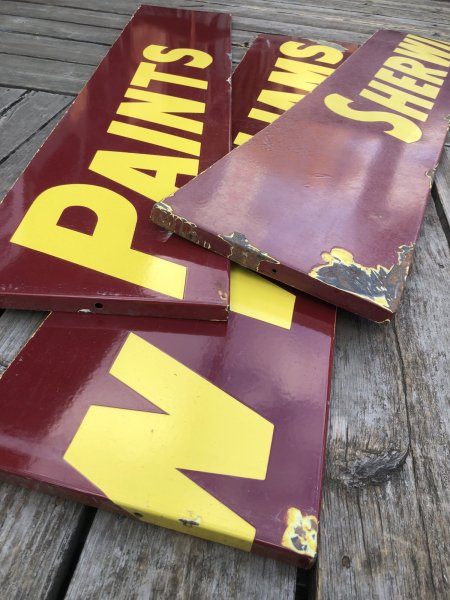 画像13: Vintage Advertising Sherwin Williams Paint Store Display Metal Sign Huge 488cm (A120)  (13)