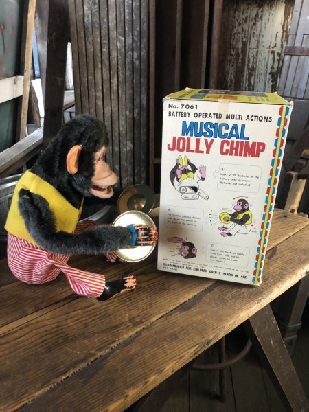 画像6: Vintage Musical Jolly Chimp Cymbal Monkey Daishin Japan w/box Works! (A121) (6)