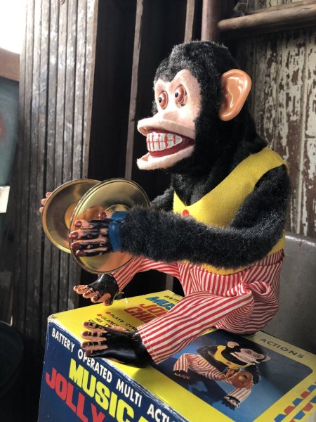 画像2: Vintage Musical Jolly Chimp Cymbal Monkey Daishin Japan w/box Works! (A121) (2)