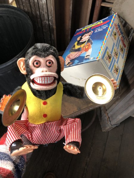 画像4: Vintage Musical Jolly Chimp Cymbal Monkey Daishin Japan w/box Works! (A121) (4)