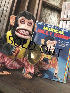 Vintage Musical Jolly Chimp Cymbal Monkey Daishin Japan w/box