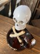 画像5: 50s Vintage SKULL " LAY OFF " Poison Decanter Bottle (A122) (5)