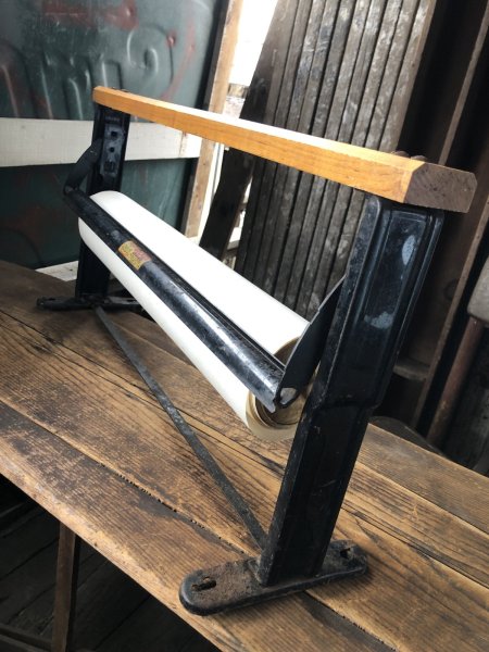 画像7: Vintage General Store Counter Top Paper Roll Holder Cutter Dispenser (A123)  (7)