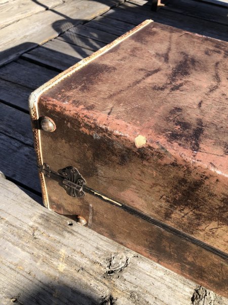 画像14: Vintage WW2 US NAVAL AVIATION Samsonite Military Suitcase Trunk (A129)  (14)