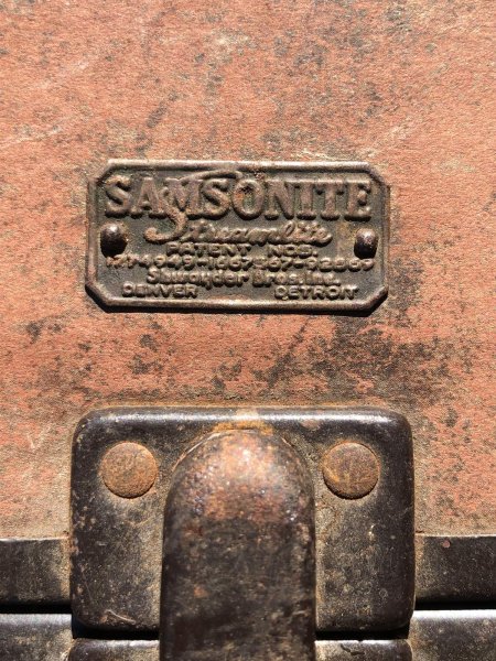 画像2: Vintage WW2 US NAVAL AVIATION Samsonite Military Suitcase Trunk (A129)  (2)