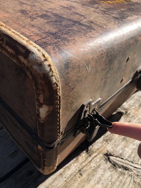 画像22: Vintage WW2 US NAVAL AVIATION Samsonite Military Suitcase Trunk (A129)  (22)