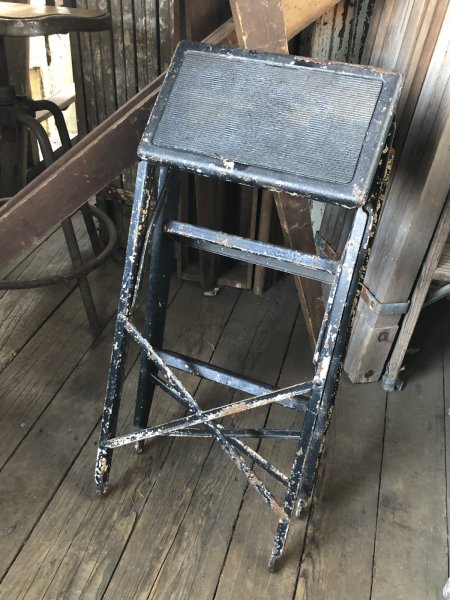 画像15: Vintage Metal Step Ladder (A133) (15)