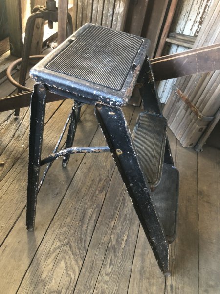 画像6: Vintage Metal Step Ladder (A133) (6)