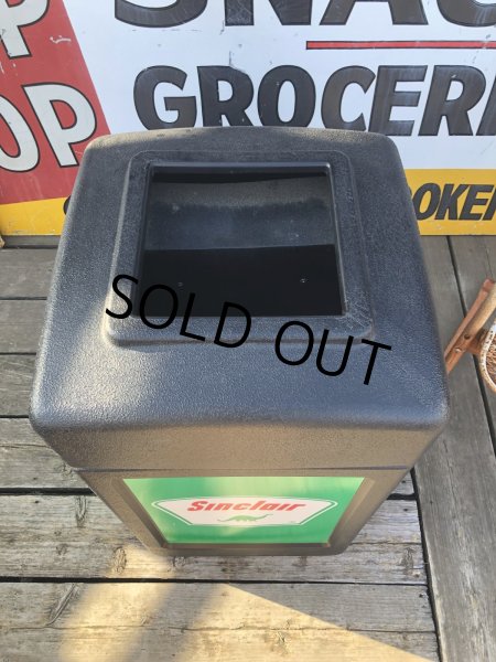 画像4: Vintage Sinclair Oil Gas Station Trash Can Unit (A136) (4)