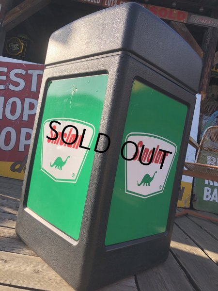 画像10: Vintage Sinclair Oil Gas Station Trash Can Unit (A136) (10)