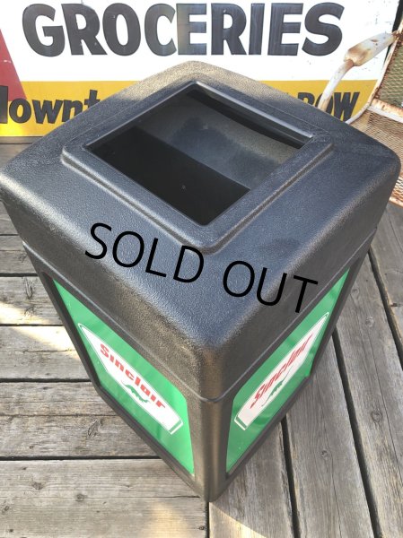 画像5: Vintage Sinclair Oil Gas Station Trash Can Unit (A136) (5)