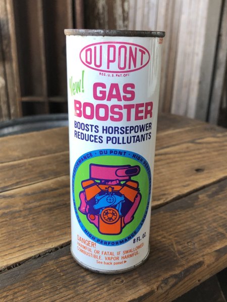 画像1: Vintage Oil Can DU PONT Gas Booster (A144) (1)