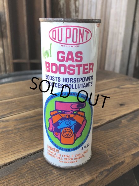 画像1: Vintage Oil Can DU PONT Gas Booster (A144) (1)