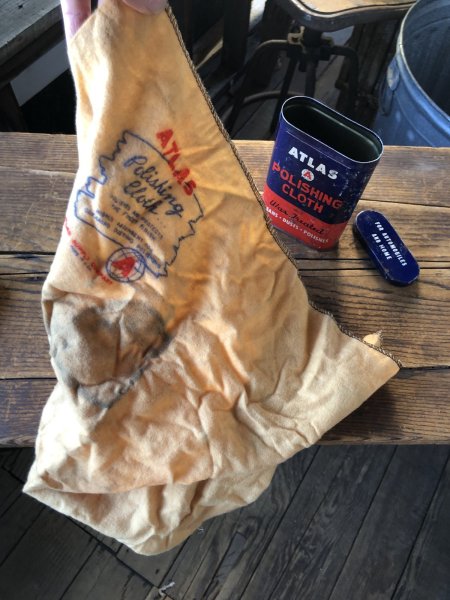 画像2: Vintage ATLAS Polishing Cloth Can (A154) (2)