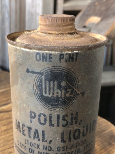 画像7: Vintage Oil Can Whiz Polish Metal Liquid (A155) (7)